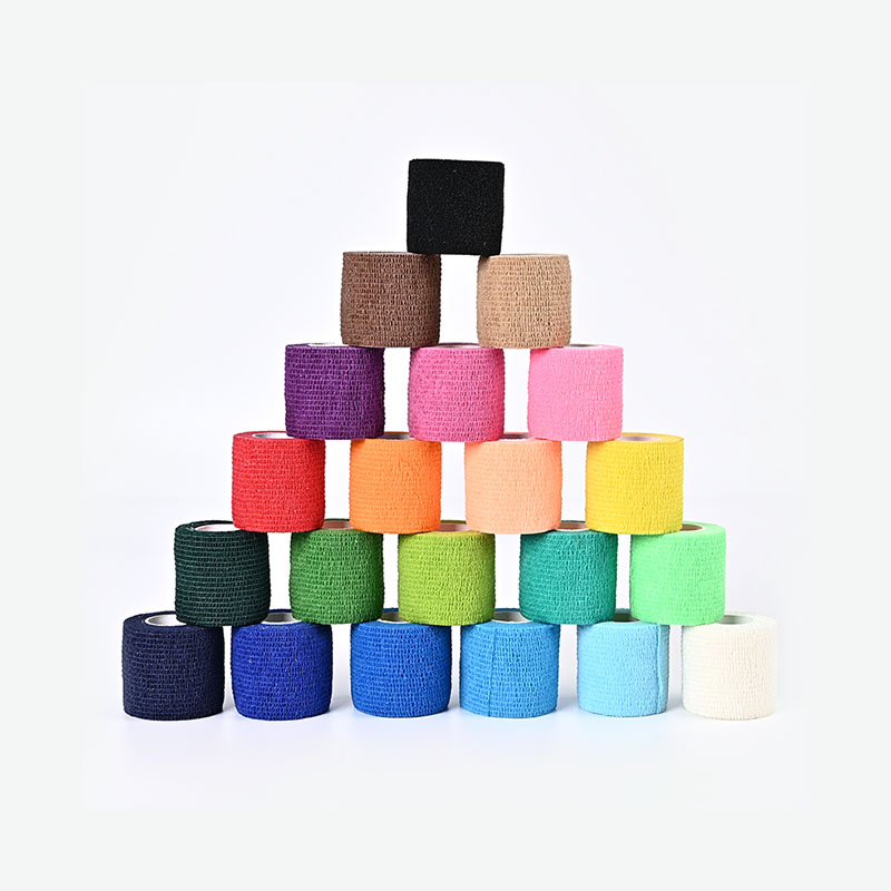 ضمادة متماسكة مرنة غير منسوجة لاصقة ذاتية اللصق