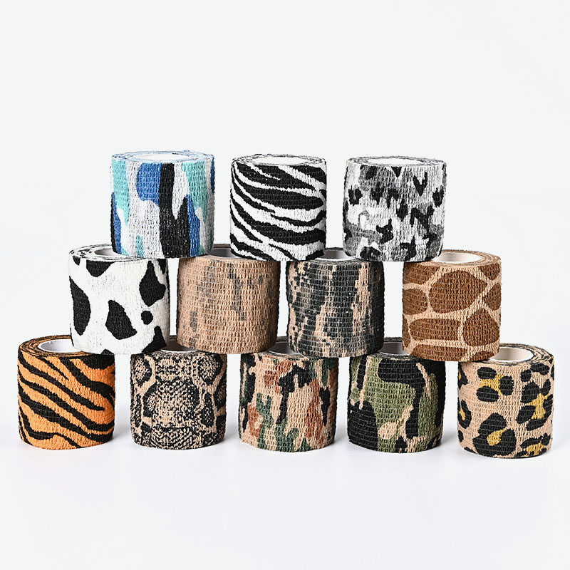 ضمادة متماسكة مرنة غير منسوجة لاصقة ذاتية اللصق